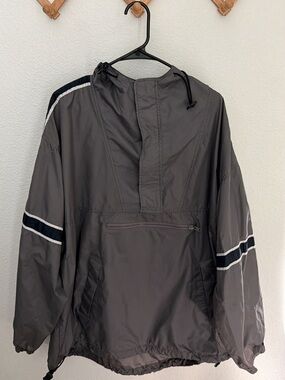 Vintage Arizona Jean Co. Gray Pullover Anorak Hooded Windbreaker Jacket - XXL